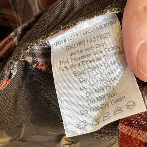 Spirit Halloween Scarecrow Shirt Men’s M Great Preworn Condition - Picture 6 of 8